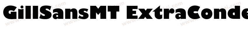 GillSansMT ExtraCondensedBold字体转换